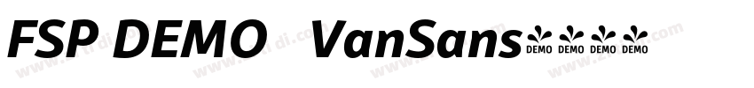 FSP DEMO   VanSans字体转换